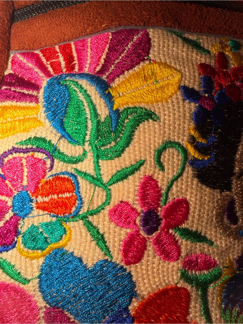 Embroidered Floral Mini Backpack from El Salvador — Multicolor - Picture 3 of 5